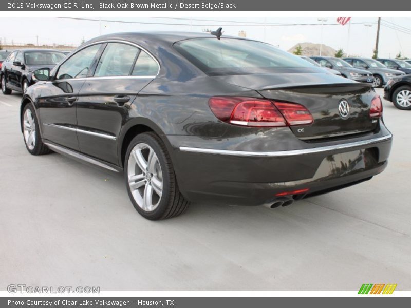 Black Oak Brown Metallic / Desert Beige/Black 2013 Volkswagen CC R-Line