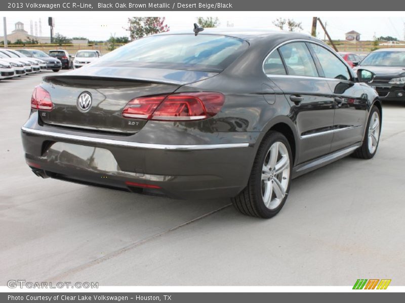 Black Oak Brown Metallic / Desert Beige/Black 2013 Volkswagen CC R-Line