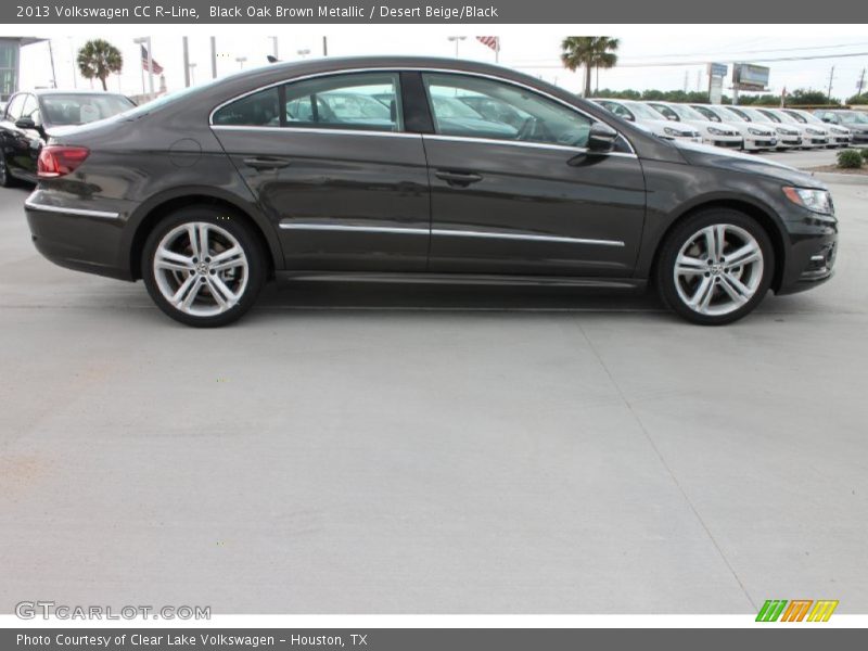 Black Oak Brown Metallic / Desert Beige/Black 2013 Volkswagen CC R-Line