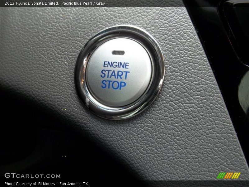 Pacific Blue Pearl / Gray 2013 Hyundai Sonata Limited
