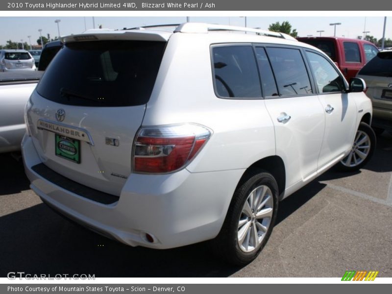 Blizzard White Pearl / Ash 2010 Toyota Highlander Hybrid Limited 4WD