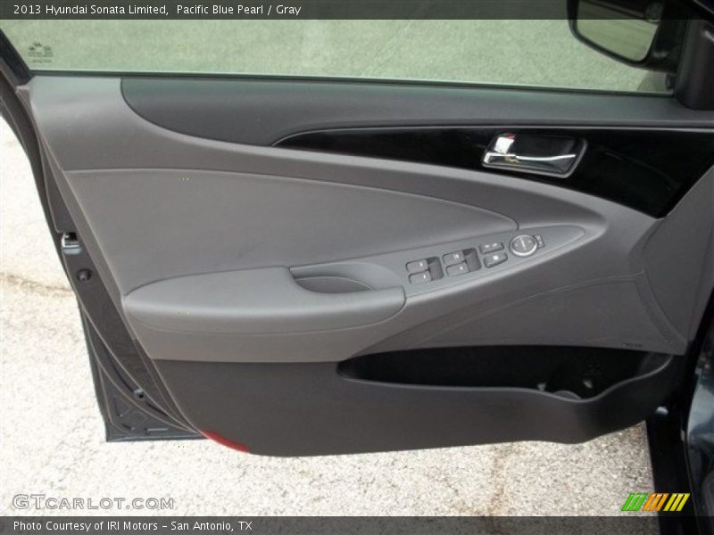 Pacific Blue Pearl / Gray 2013 Hyundai Sonata Limited