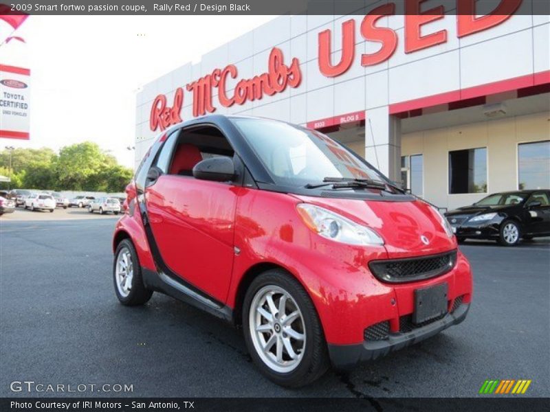 Rally Red / Design Black 2009 Smart fortwo passion coupe