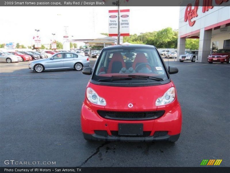 Rally Red / Design Black 2009 Smart fortwo passion coupe