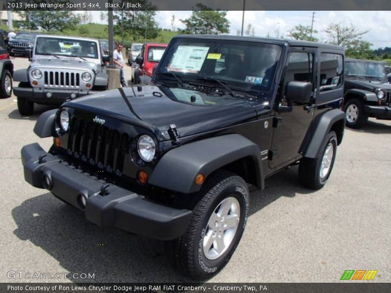 Black / Black 2013 Jeep Wrangler Sport S 4x4