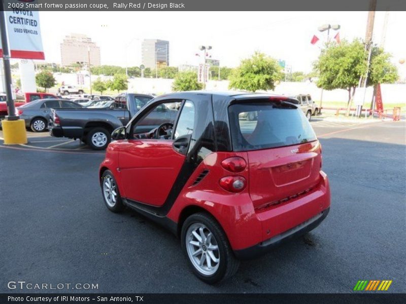 Rally Red / Design Black 2009 Smart fortwo passion coupe