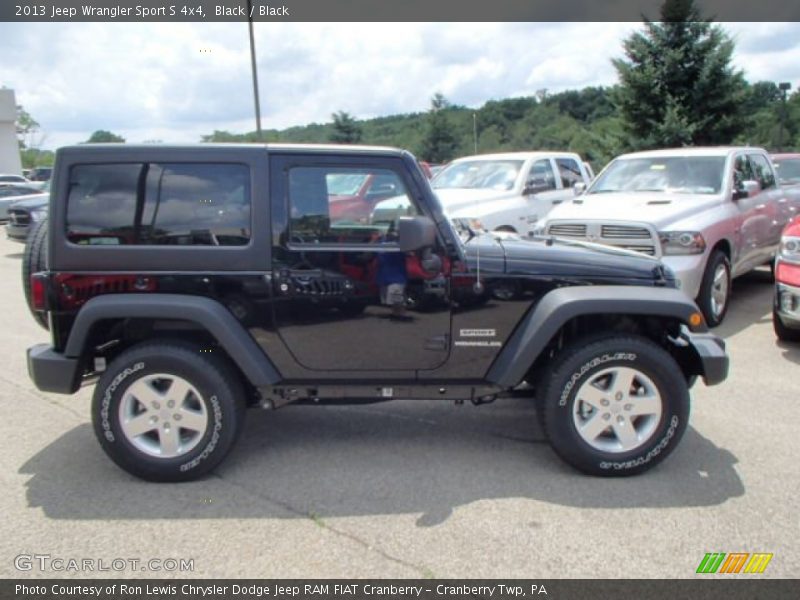 Black / Black 2013 Jeep Wrangler Sport S 4x4