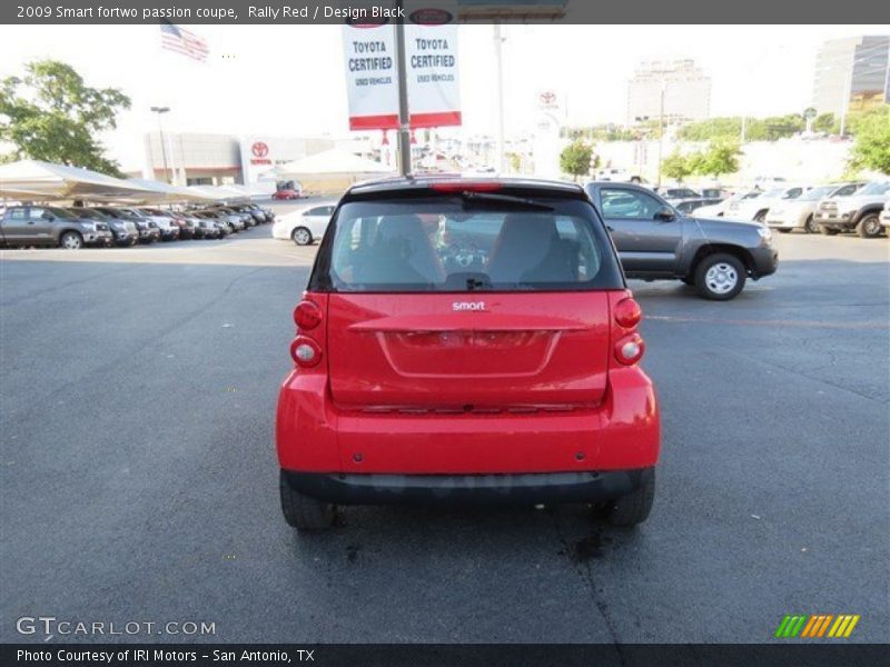 Rally Red / Design Black 2009 Smart fortwo passion coupe