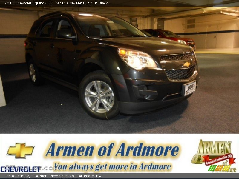 Ashen Gray Metallic / Jet Black 2013 Chevrolet Equinox LT