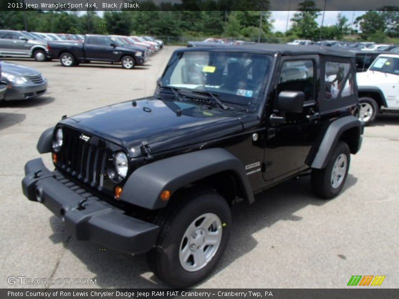 Black / Black 2013 Jeep Wrangler Sport 4x4