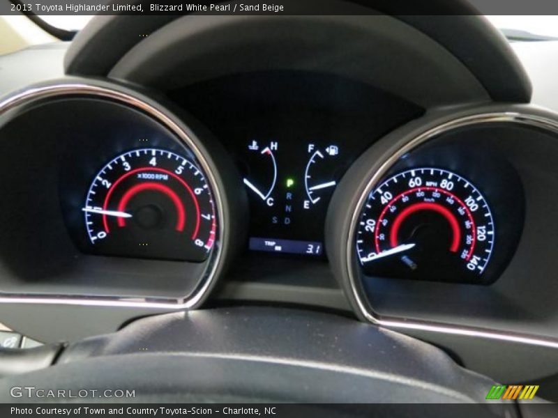 Blizzard White Pearl / Sand Beige 2013 Toyota Highlander Limited