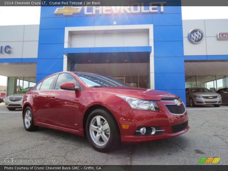 Crystal Red Tintcoat / Jet Black 2014 Chevrolet Cruze LT