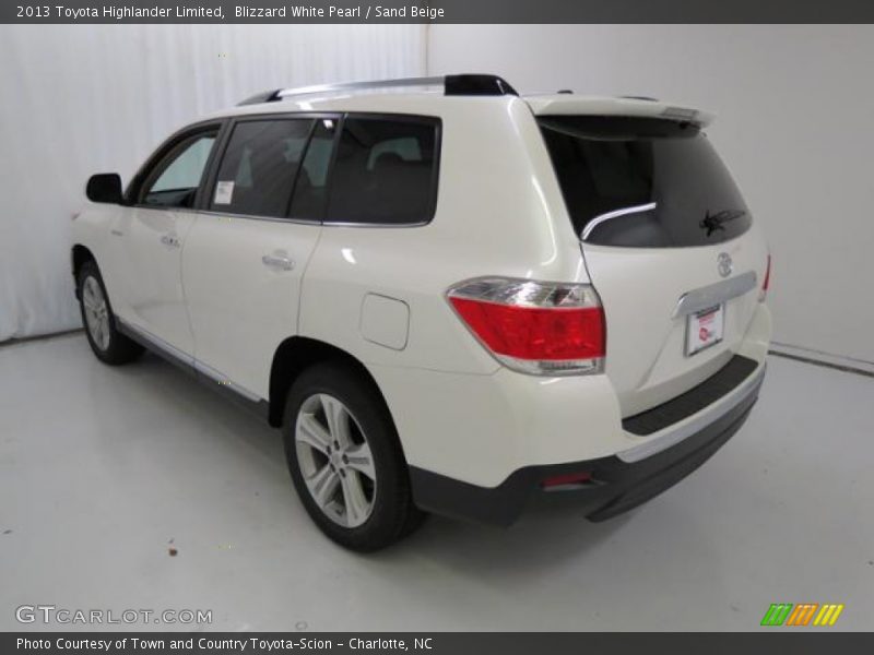 Blizzard White Pearl / Sand Beige 2013 Toyota Highlander Limited