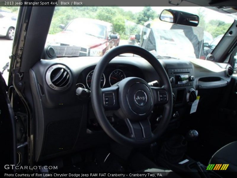 Black / Black 2013 Jeep Wrangler Sport 4x4