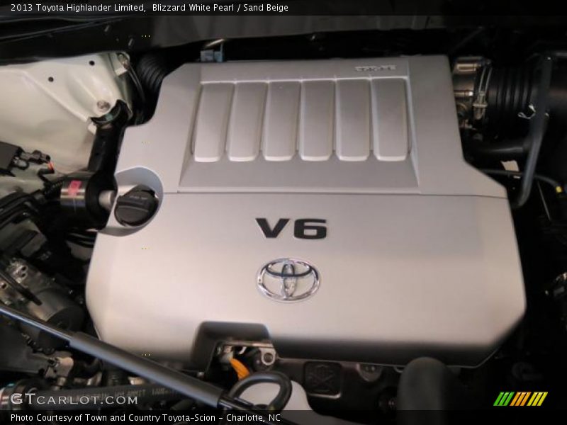 Blizzard White Pearl / Sand Beige 2013 Toyota Highlander Limited
