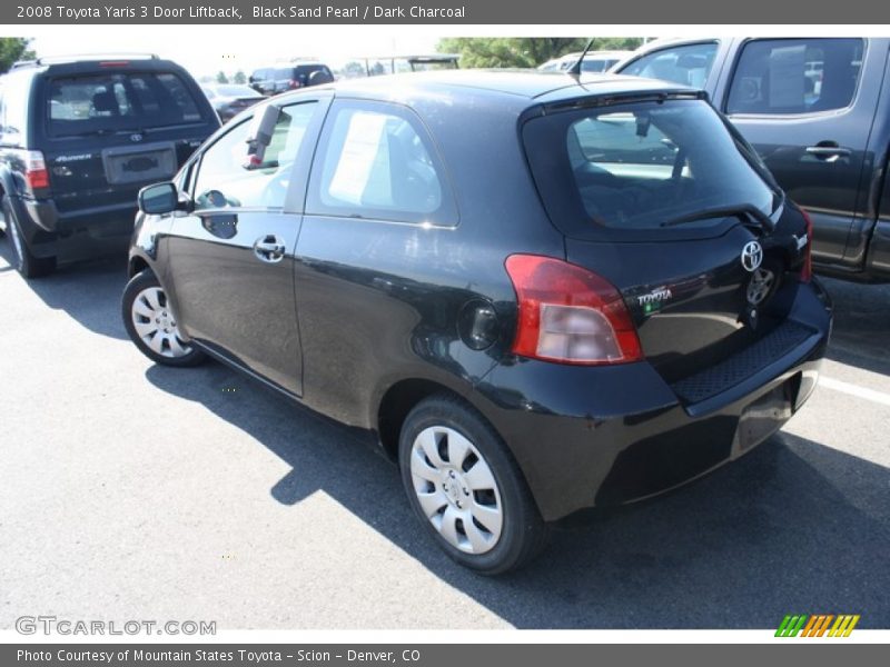 Black Sand Pearl / Dark Charcoal 2008 Toyota Yaris 3 Door Liftback