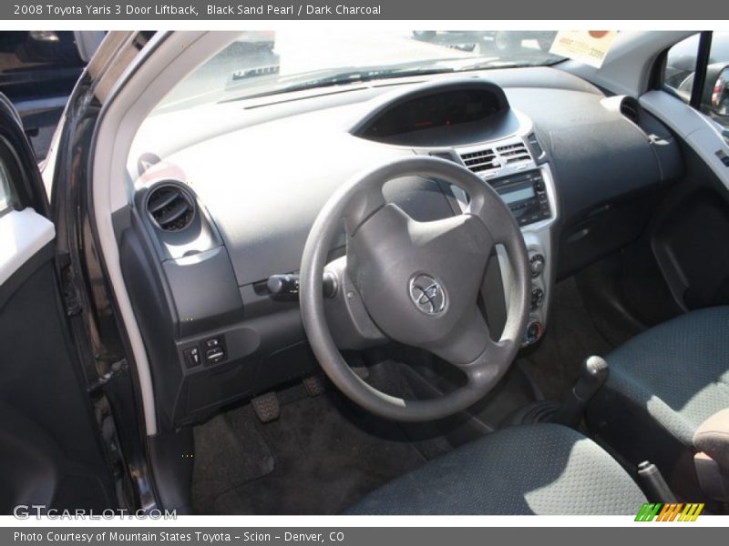 Black Sand Pearl / Dark Charcoal 2008 Toyota Yaris 3 Door Liftback