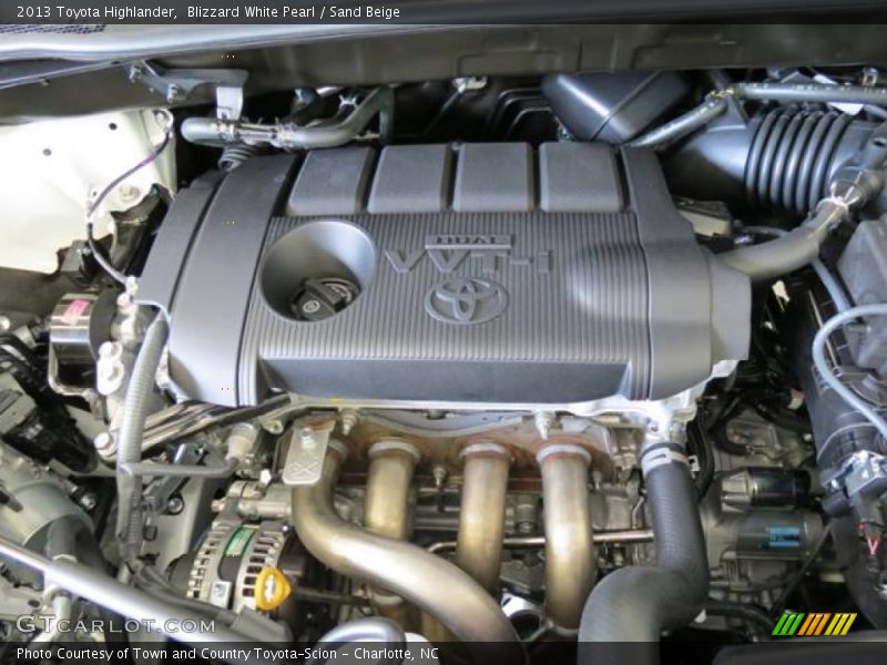 Blizzard White Pearl / Sand Beige 2013 Toyota Highlander