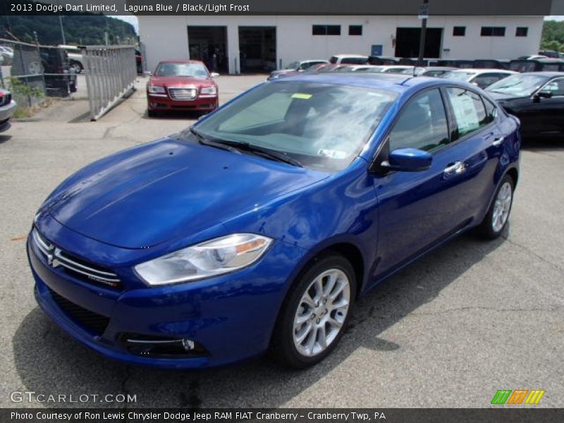 Laguna Blue / Black/Light Frost 2013 Dodge Dart Limited
