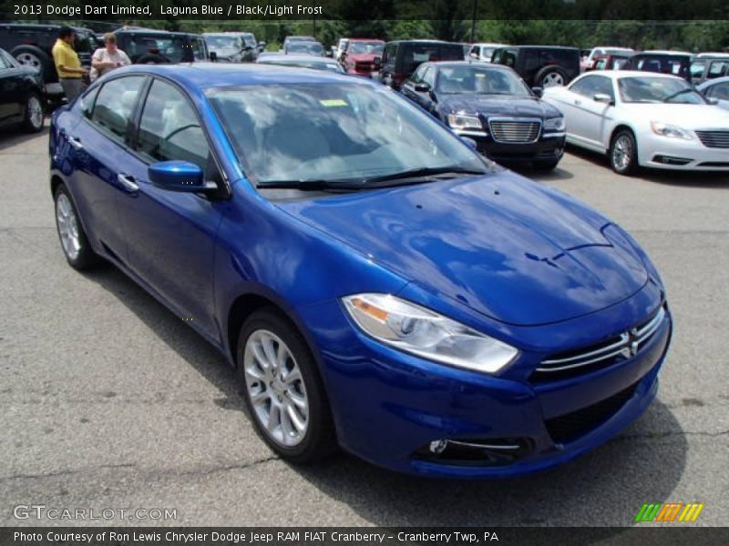 Laguna Blue / Black/Light Frost 2013 Dodge Dart Limited