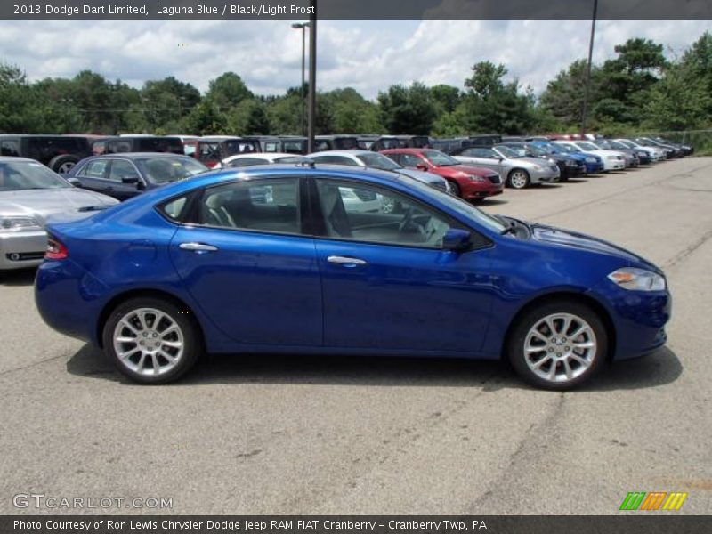 Laguna Blue / Black/Light Frost 2013 Dodge Dart Limited