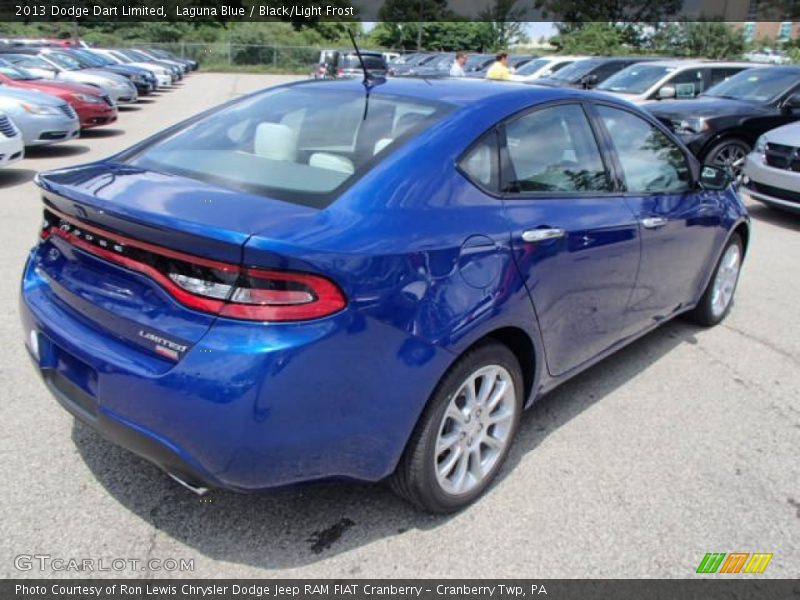 Laguna Blue / Black/Light Frost 2013 Dodge Dart Limited