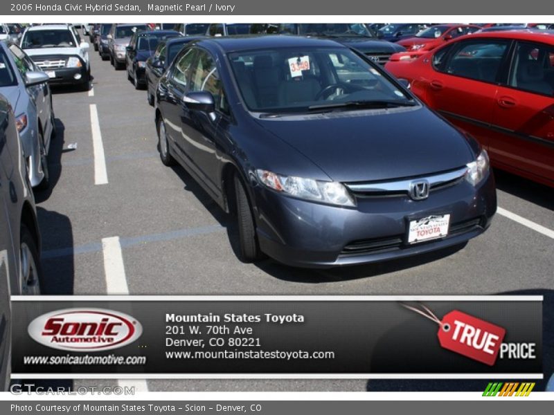 Magnetic Pearl / Ivory 2006 Honda Civic Hybrid Sedan