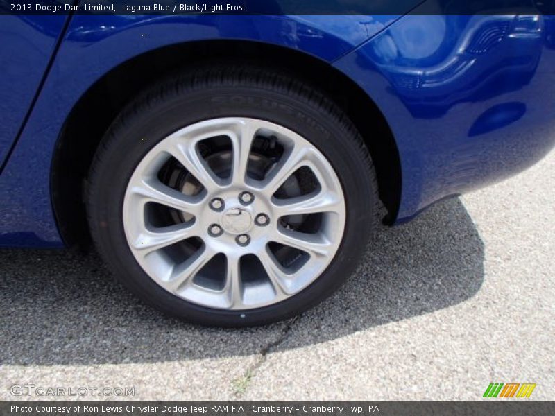 Laguna Blue / Black/Light Frost 2013 Dodge Dart Limited