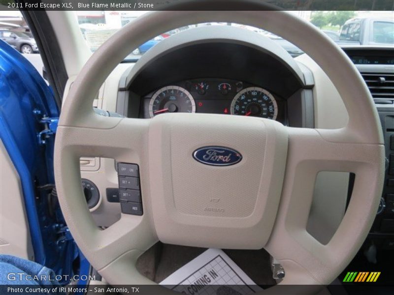 Blue Flame Metallic / Stone 2011 Ford Escape XLS