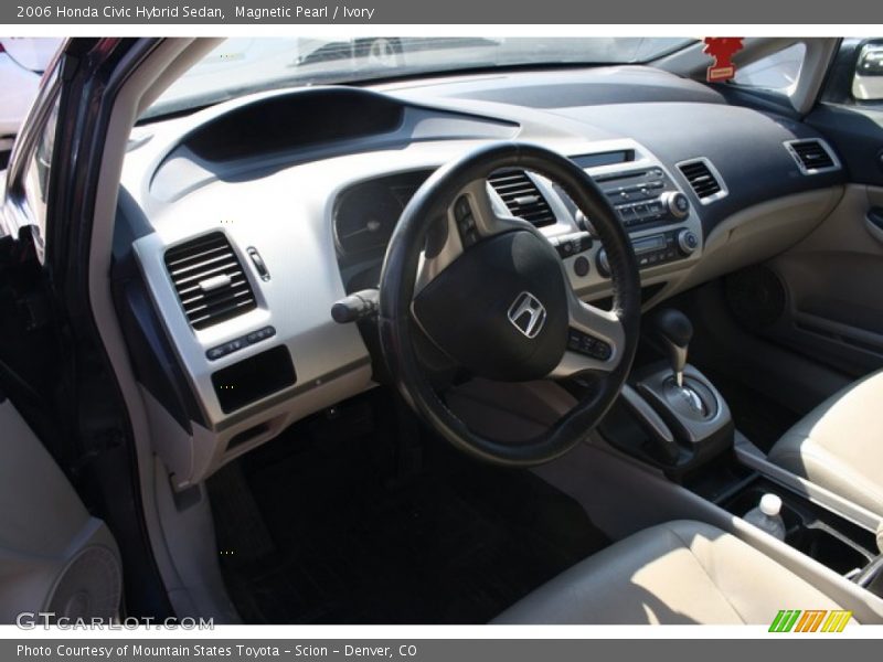 Magnetic Pearl / Ivory 2006 Honda Civic Hybrid Sedan