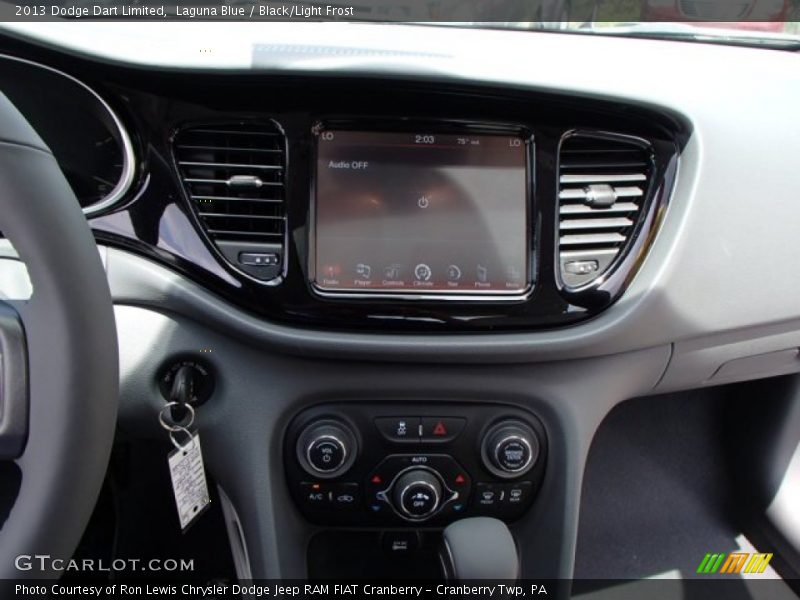 Laguna Blue / Black/Light Frost 2013 Dodge Dart Limited
