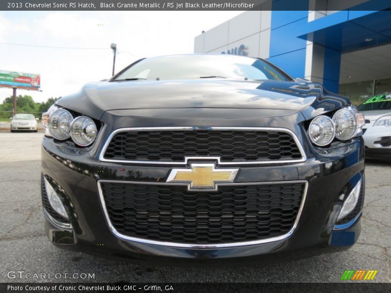 Black Granite Metallic / RS Jet Black Leather/Microfiber 2013 Chevrolet Sonic RS Hatch
