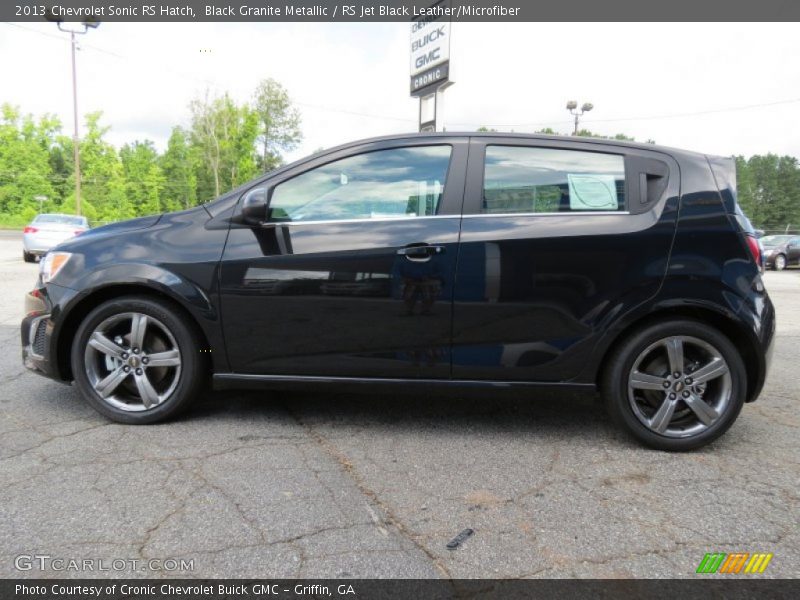 Black Granite Metallic / RS Jet Black Leather/Microfiber 2013 Chevrolet Sonic RS Hatch