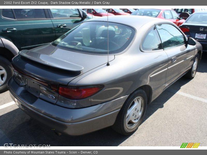 Dark Shadow Gray Metallic / Dark Gray 2002 Ford Escort ZX2 Coupe
