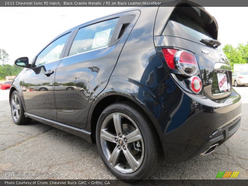 Black Granite Metallic / RS Jet Black Leather/Microfiber 2013 Chevrolet Sonic RS Hatch