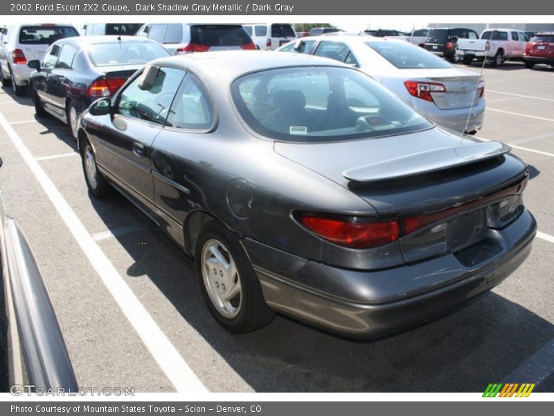 Dark Shadow Gray Metallic / Dark Gray 2002 Ford Escort ZX2 Coupe