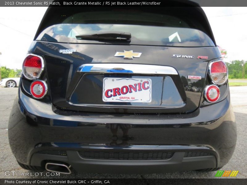Black Granite Metallic / RS Jet Black Leather/Microfiber 2013 Chevrolet Sonic RS Hatch