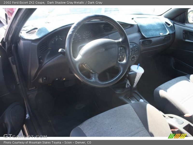 Dark Shadow Gray Metallic / Dark Gray 2002 Ford Escort ZX2 Coupe