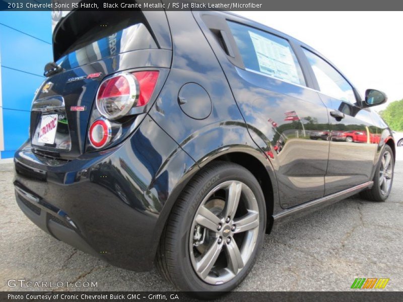 Black Granite Metallic / RS Jet Black Leather/Microfiber 2013 Chevrolet Sonic RS Hatch