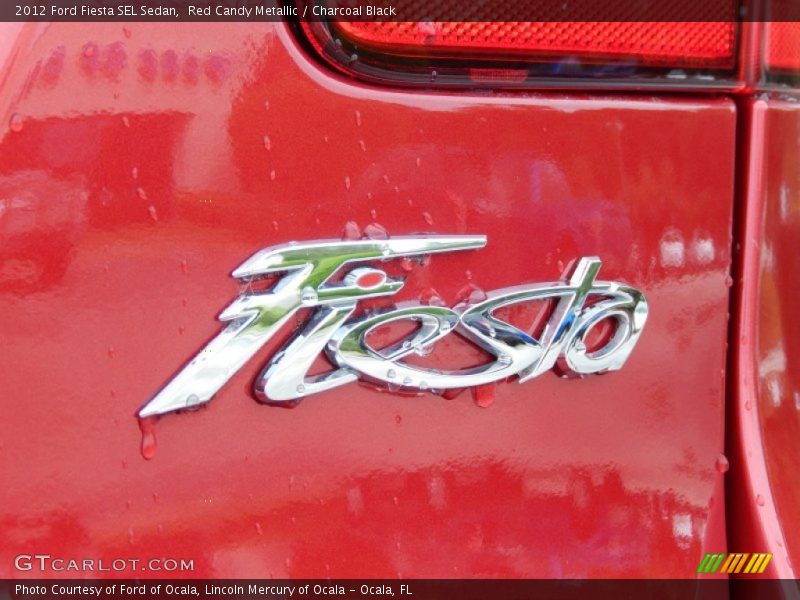 Red Candy Metallic / Charcoal Black 2012 Ford Fiesta SEL Sedan