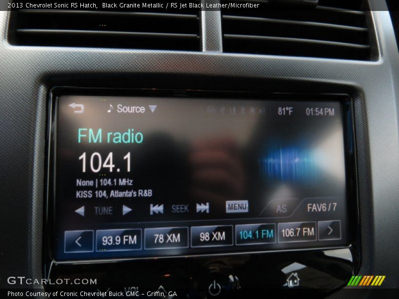 Audio System of 2013 Sonic RS Hatch