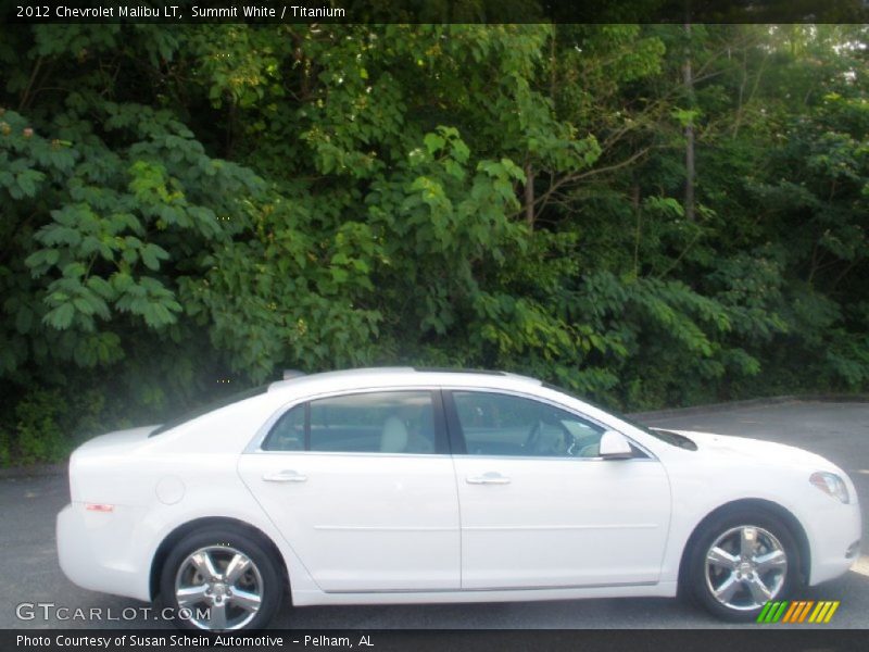 Summit White / Titanium 2012 Chevrolet Malibu LT