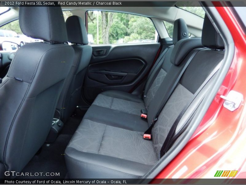 Red Candy Metallic / Charcoal Black 2012 Ford Fiesta SEL Sedan