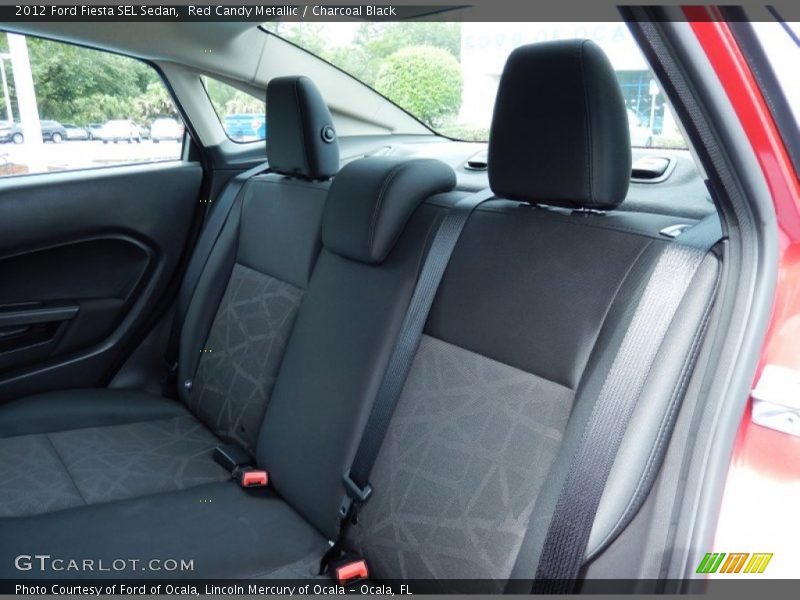Red Candy Metallic / Charcoal Black 2012 Ford Fiesta SEL Sedan