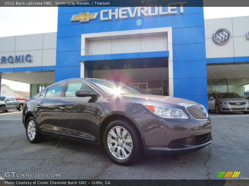 Storm Gray Metallic / Titanium 2013 Buick LaCrosse FWD
