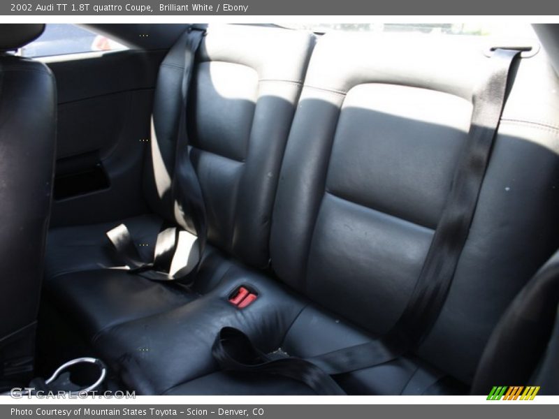 Rear Seat of 2002 TT 1.8T quattro Coupe