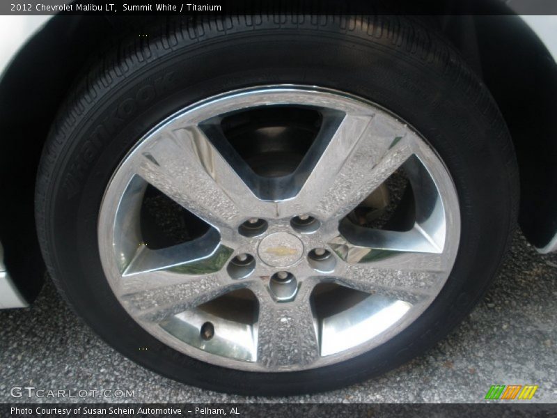 Summit White / Titanium 2012 Chevrolet Malibu LT