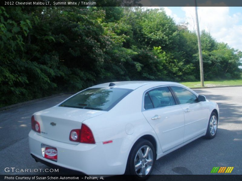 Summit White / Titanium 2012 Chevrolet Malibu LT