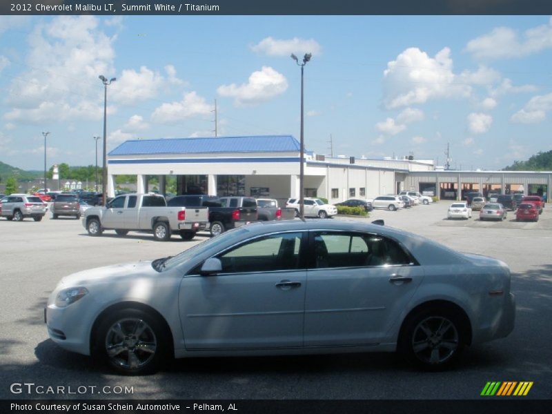 Summit White / Titanium 2012 Chevrolet Malibu LT