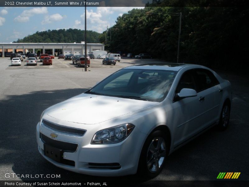 Summit White / Titanium 2012 Chevrolet Malibu LT